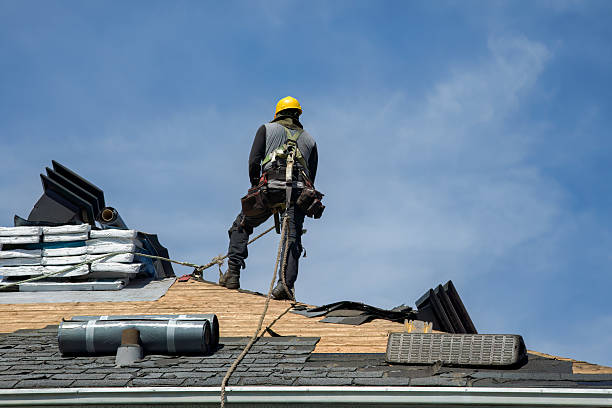 Professional Roof Replacement technician working in Poland, ME